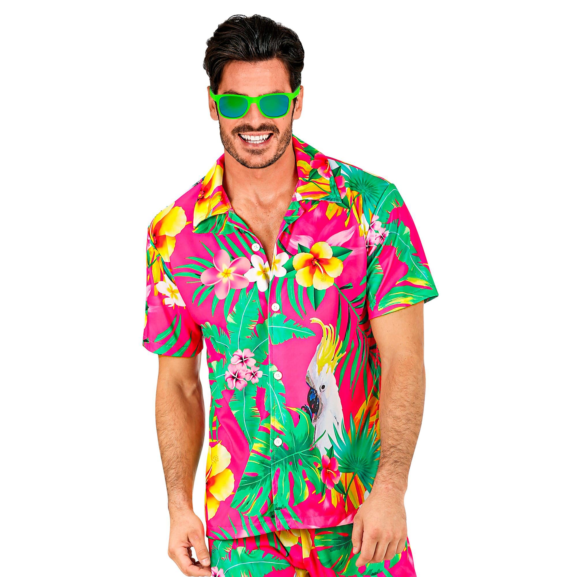 Widmann W MILANO Party Fashion - Hawaii Shirt, Short Sleeve Shirt, Flowers, Aloha, Beach Party, Fancy Dress