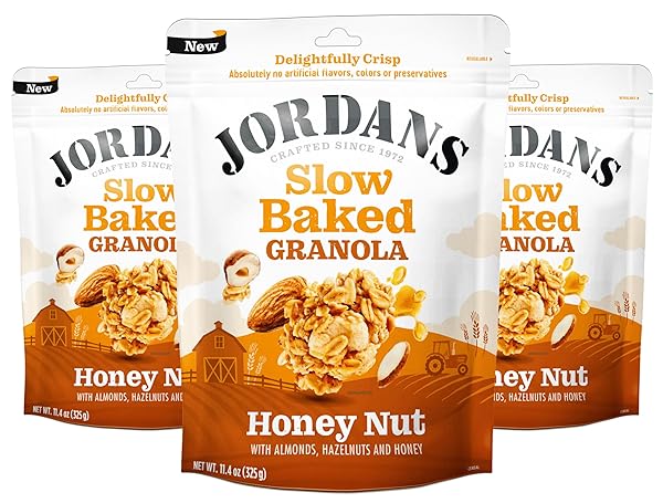 JORDANS CEREALS | HONEY NUT SLOW-BAKED GRANOLA WITH...