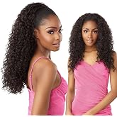 Sensationnel Instant Weave Half Wig-15, 1 JETBLACK | Synthetic, Blendwig, Adjustable Ponytail, Drawstring, Seamless Hair Blending