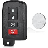 Beefunny Keyless Entry Smart Key Fob Replacement for 2013 2014 2015 2016 2017 2018 Toyota RAV4 KeyFob Remote Control (FCC ID:HYQ14FBA Board ID:281451-0020)