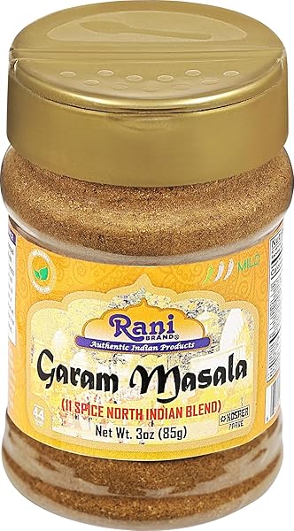RANI GARAM MASALA INDIAN 11-SPICE BLEND 3OZ (85G) PET JAR ~ ALL NATURAL, SALT-FREE | VEGAN | NO COLORS | GLUTEN FRIENDLY | NON-GMO | KOSHER | INDIAN ORIGIN