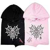 Noni Custom Couple Embroidered Hoodies, Personalized Matching Hoodies for Lovers, Spider Web Embroidered Pattern for Couples, Gifts for Her and Him, Valentine's, Halloween, Christmas