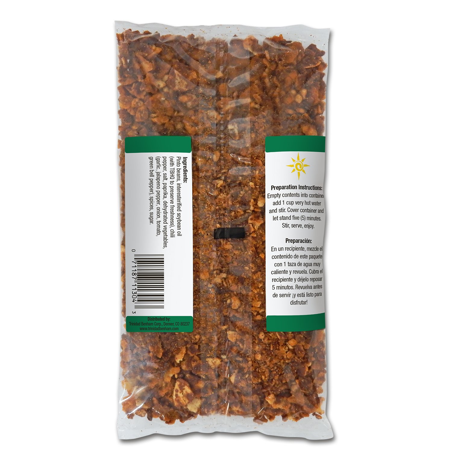 CookQuik Dehydrated Beans, Refried Pinto Beans With Jalapeno And Green