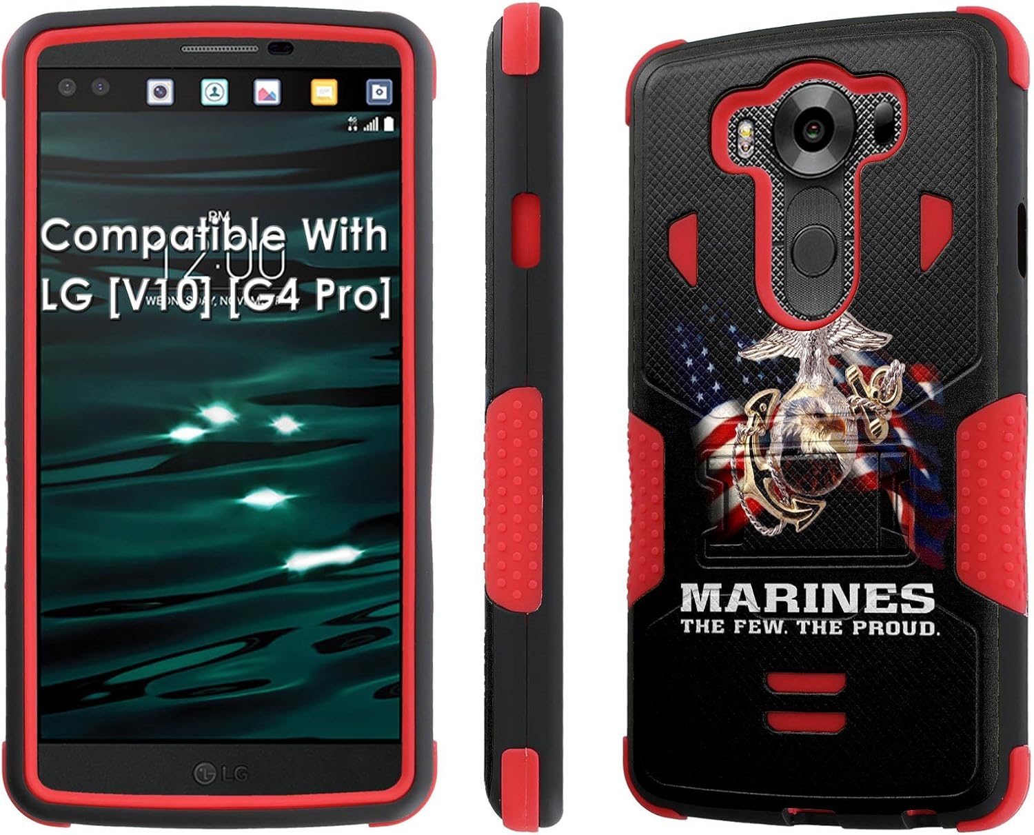 Best lg v10 case heavy duty kickstand