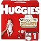 Huggies Little Snugglers Baby Diapers, Size 1, 96 Ct