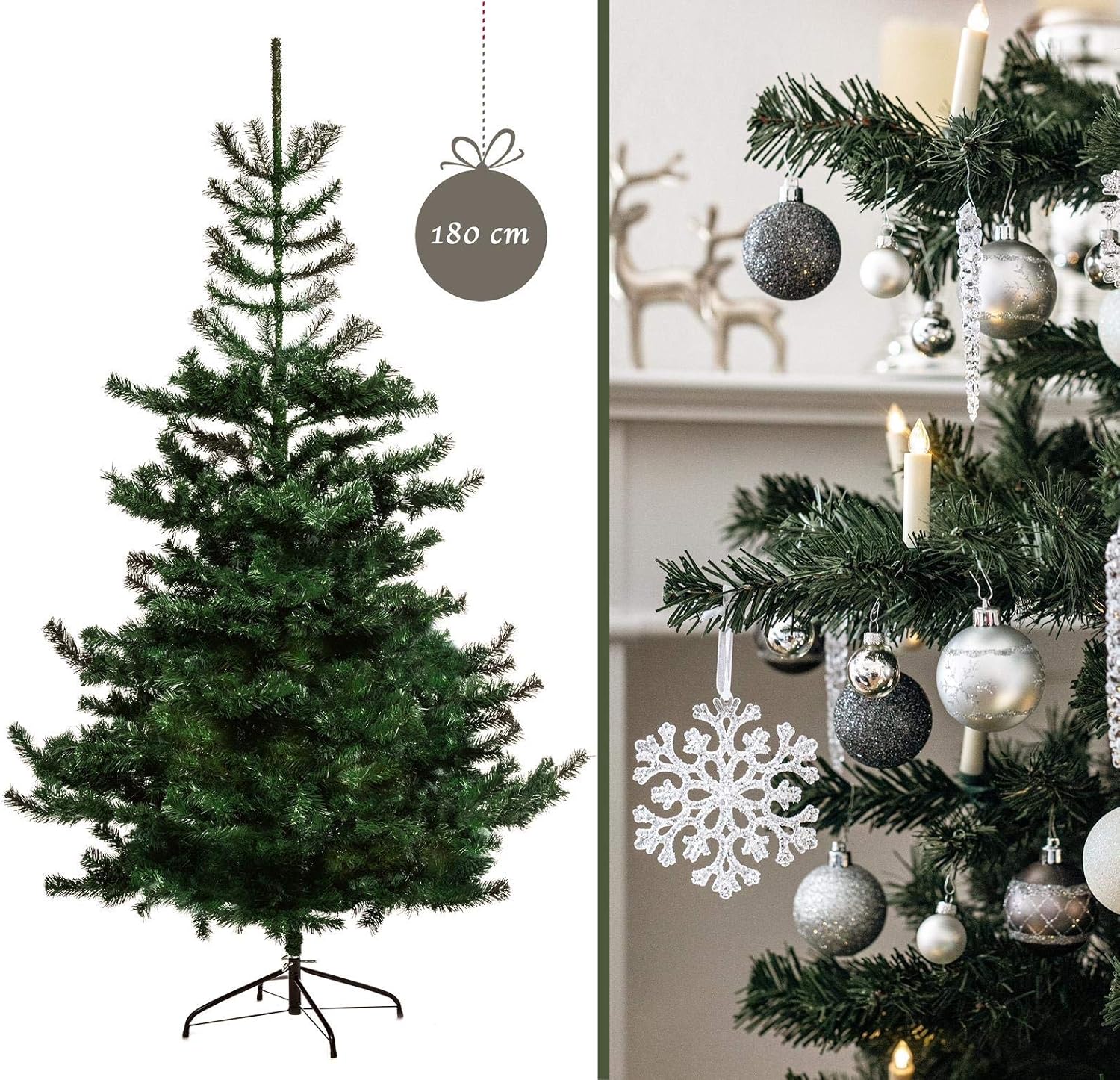 VERIPRETTY künstlicher Weihnachtsbaum NORDMANNTANNE 180 natürlicher