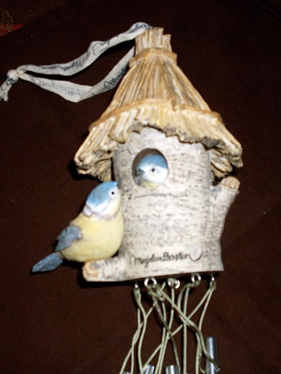 Hallmark Marjolein Bastin Large Bird Hut Windchimes Wind Chime Garden & Outdoor