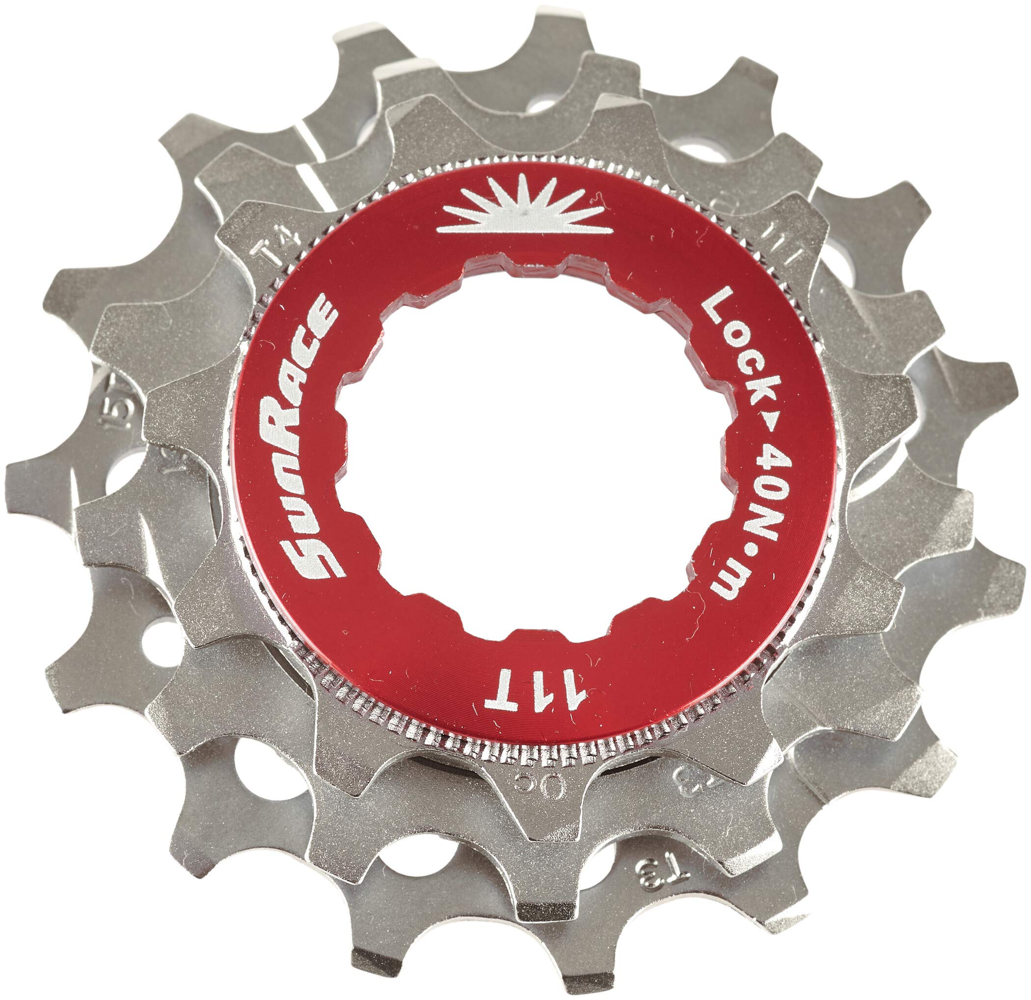 SUNRACE 305752140 Mère de l'anneau Libre + 3 pignon 10v. Unisex-Adult, Taille Unique