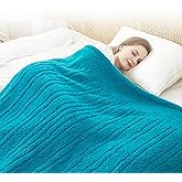 SNUGSUN Heated Twin Blanket Double Sided Sherpa, Soft Heating Electric Blanket for Bed, Automatic Safety System, 6 Heating Levels & 10 Hours Auto-Off, 62"x84" Lake Green