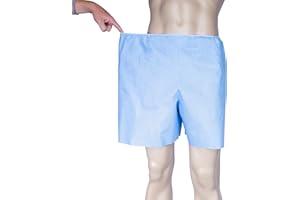 DISPOSABLEGOWNS Disposable Medical Exam Shorts - 50 pcs - Sz: Medium
