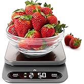 Greater Goods Digital Food Scale for Kitchen &amp; Baking, 22lb High Capacity | Stainless Steel Platform, Hi-Def LCD, 1g Precision, Tare. Weighs g/oz/lb/ml. For Sourdough, Bread &amp; Bulk Cooking, Large Bowls