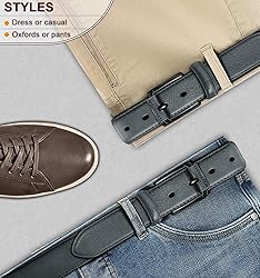KEMISANT Men Belt-Genuine Leather Belt for Men