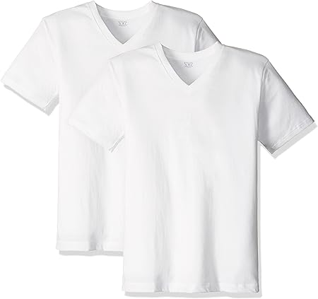 Amazon 半袖tシャツ Vネック 白 Mサイズ 2枚組 レナウン 補正下着トップス