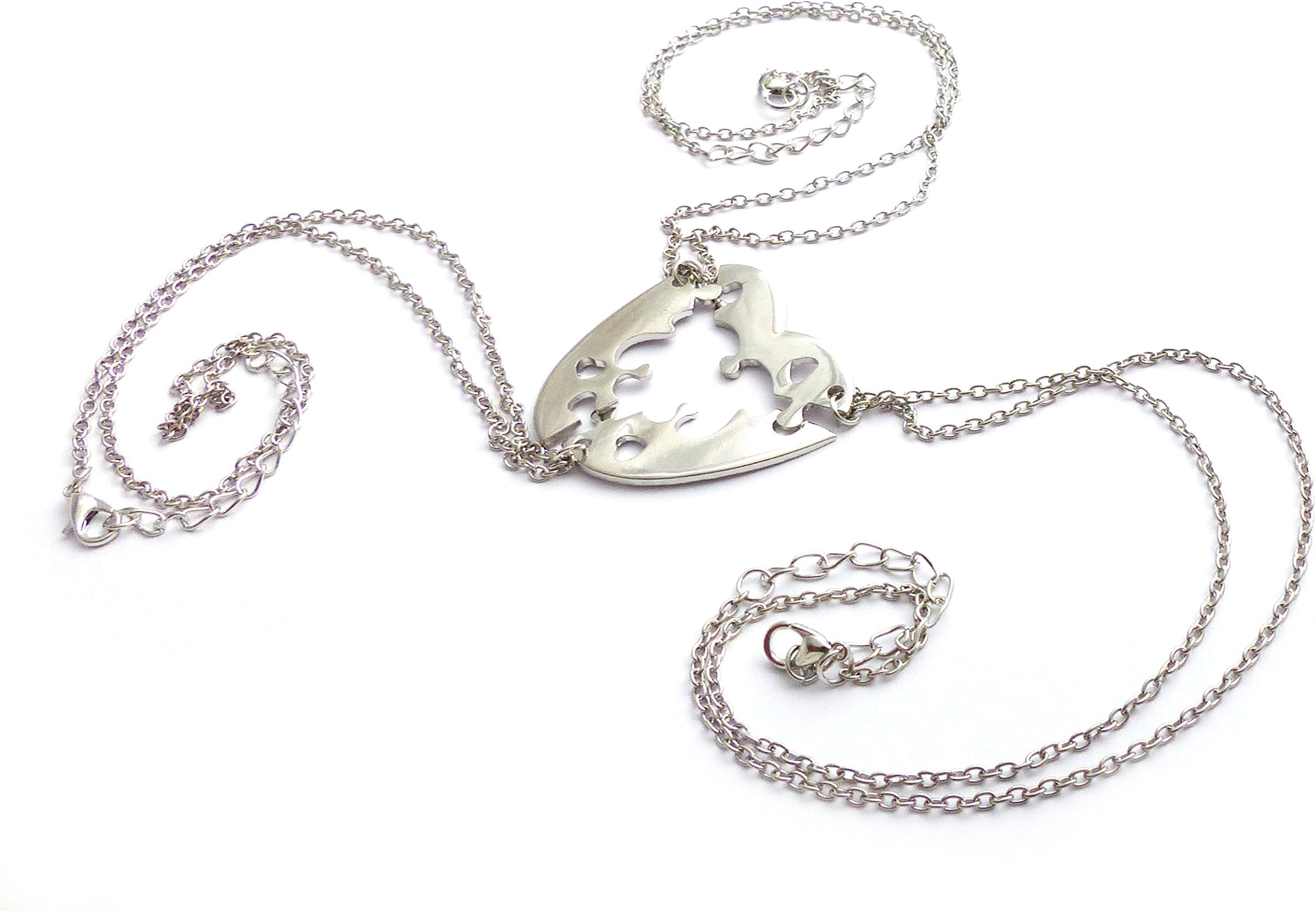 Lucky Joyce Puzzle Heart Necklaces - Best Friends Forever