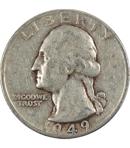 1950 D Washington Quarter Circulated Silver 25c Coin Collectible