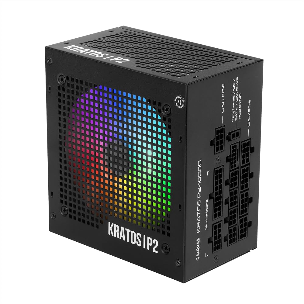 GAMDIAS 1000W PSU 80+ Gold Fully Modular ATX 3.0 PCIe 5.0 12VHPWR Japanese Caps