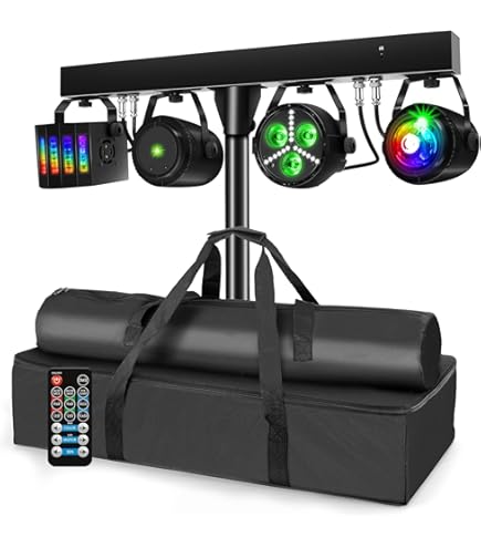 DragonX 4 Bar LED mobile DJ lighting packages w/free lighting