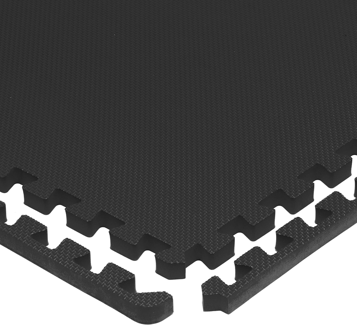 ProsourceFit Extra Thick Puzzle Exercise Mat ¾, EVA Foam Interlocking Tiles for Protective, Cushioned Workout Flooring for Home and Gym Equipment, Black : Sports & Outdoors