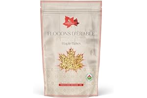 Little Quebec Sugar Shack – Maple Sugar Flakes - 200g | Made from Pure Canadian Maple Syrup| Crunchy Topper | greatfor Yogurt