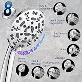 Cobbe High Pressure Shower Head 8 Modes Chrome Universal️ Low Pressure view 2