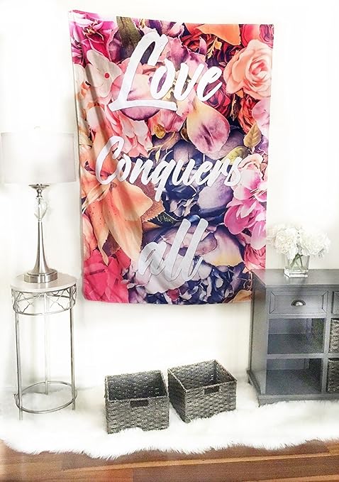 Nouvel Amour Citations Floral Tapisserie Murale Citation De Motivation Amour Decoration Murale 152 4 X 106 7 Cm Amour Stonewitwords Tous Les Amazon Fr Cuisine Maison