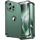 ORETECH for iPhone 13 Pro Max Case, with [2 x Screen Protectors] [15 Ft Military Grade Drop Test] [Camera Protection] 360° Shockproof Slim Thin Phone Case for iPhone 13 Pro Max Cover 6.7" - Green