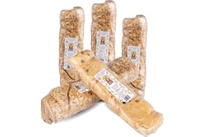Barking Buddha Beef Cheek Rolls | Premium Dog Chews | Extra Thick, All Natural, No Additives, Gluten Free | Peanut Butter - Large 10”-12” - 5 Pack