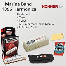 Hohner Marine Band 1896 Harmonica - Key of C Bundle