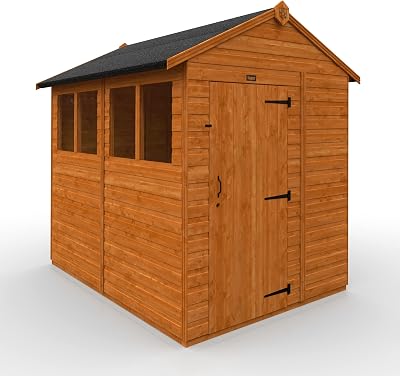 Tiger TigerFlex Shiplap Apex Shed 8x6 ft Single Door Wooden Garden Storage