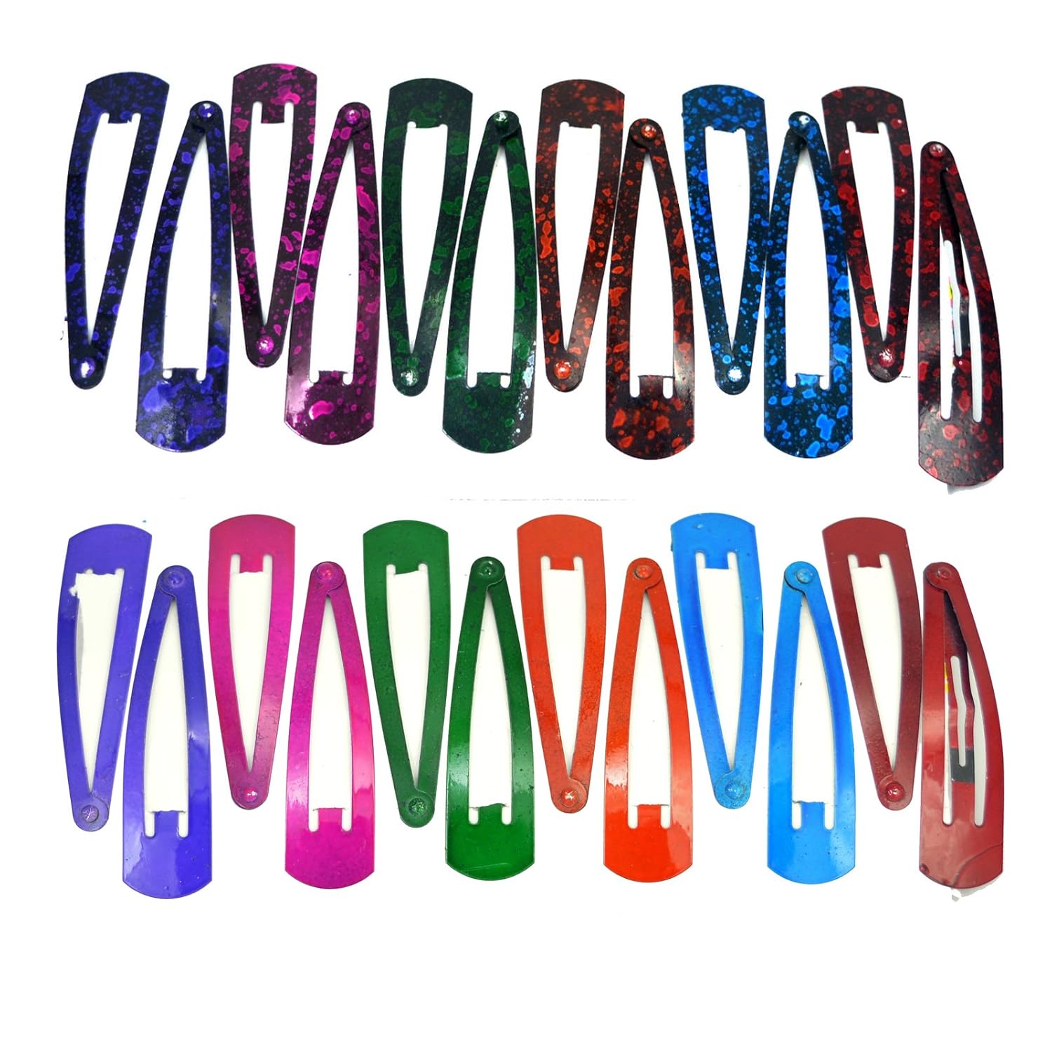 Buy Anokhi Ada Daily Use Multicolor Metal Triangular Tic Tac Hair Clips