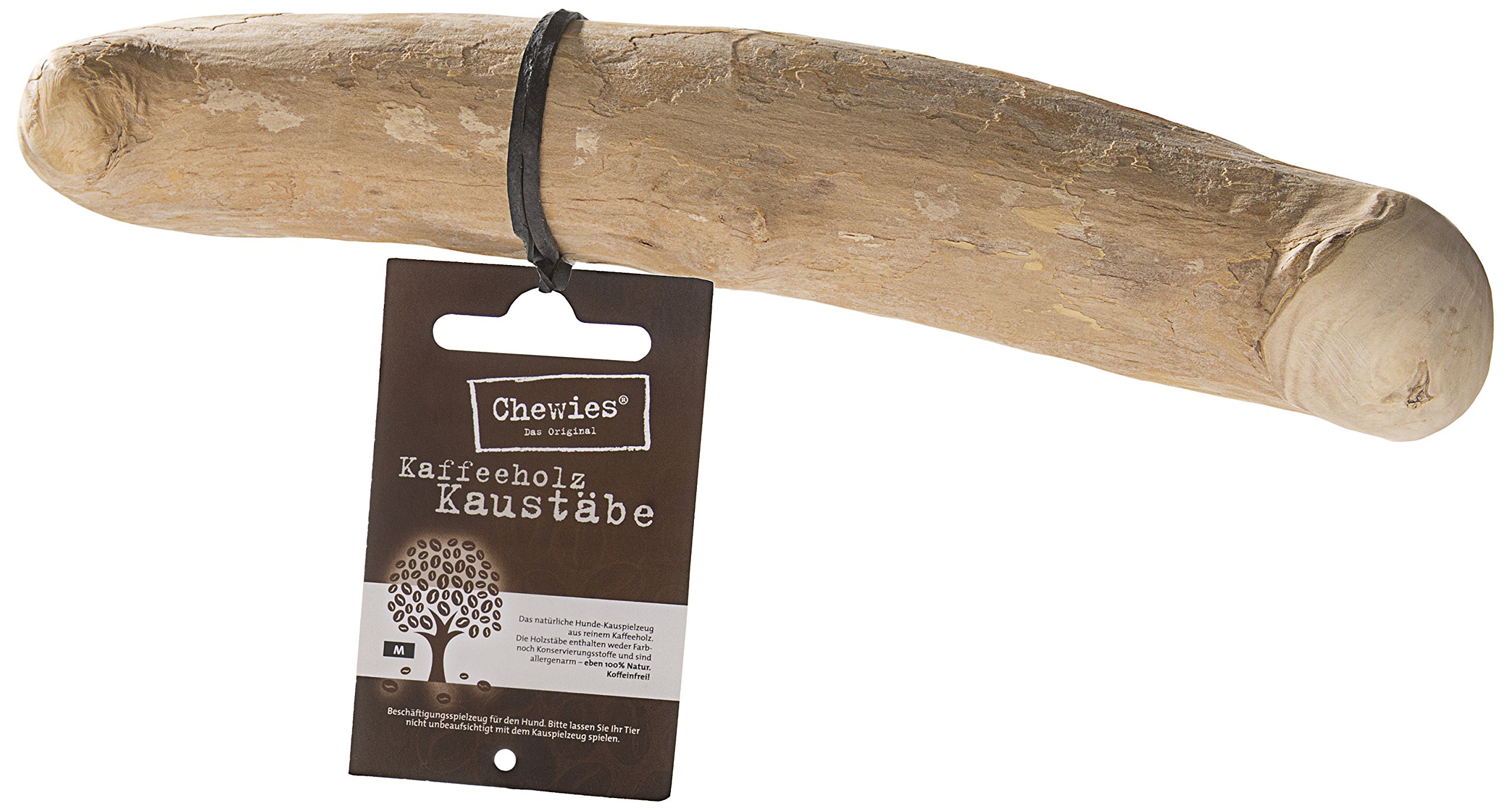 Chewies Chew Bone Dog Toy Made of Coffee Wood 100% Natural Dog Accessories Chew Toy Dog up to 20 kg Chew Stick Size L