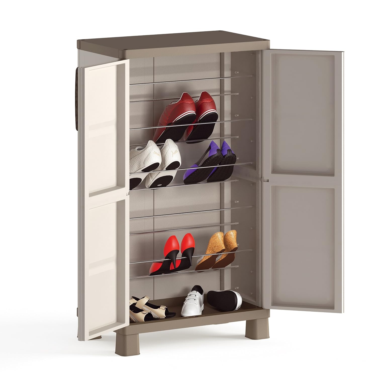 Kis Outdoor Shoes Plastic Cabinet Shoes Rack Storage Cupboard