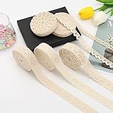 ToBeIT Cotton Lace Trim Approx 33 Yard DIY Craft Delicate Ribbon Scallop Edge for Scrapbooking Gift Package Wrapping,Crochete
