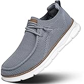 Mens Slip-on Loafers Comfortable Boat Shoes Casual Walking Sneakers Mesh Business Oxfords Work Lightweight Soft Sole