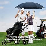 ZOMAKE Golf Umbrella 62in Windproof Rainproof Double Canopy Navy view 6
