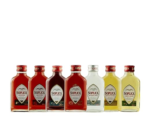 Geschenkset Mini Soplicas | Polnischer Wodka/Likör | 7 x 0,1 Liter