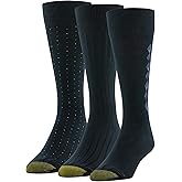 Gold Toe Men's Flat Knit Extended Size Crew Socks (Pack of 3)