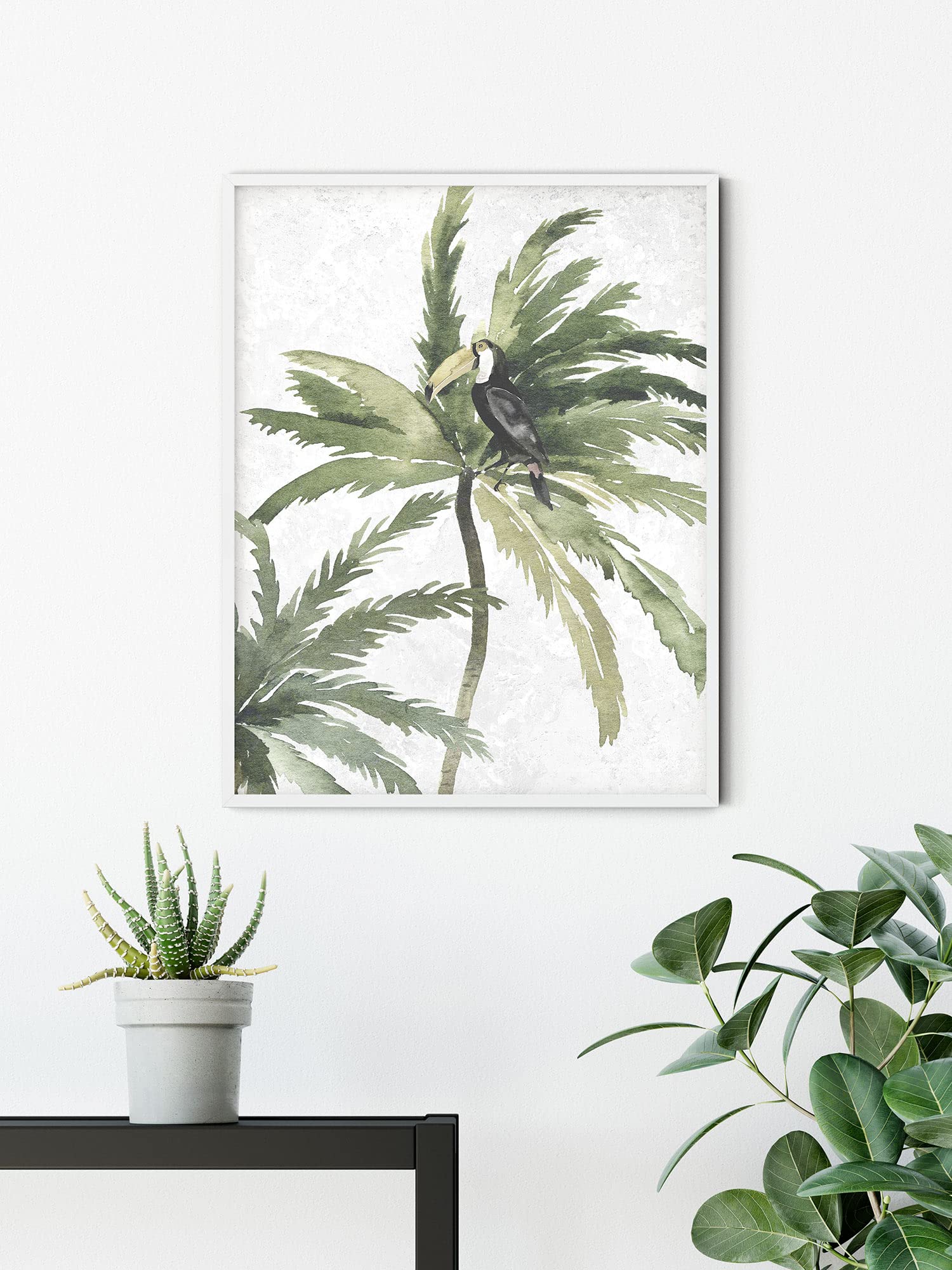 Komar Wall Picture - Tropical Toucan - Size: 30 x 40 cm - Poster Art Print Decoration Living Room Bedroom (No Frame)