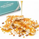 ANDY ANAND CHOCOLATIER Soft Exotic Fruit Nougat Brittle, 7 oz | Italian Nougat Candy from Sicily, with Honey, 38% Almonds &amp; Dried Fruits, Gluten Free, Gourmet Treat