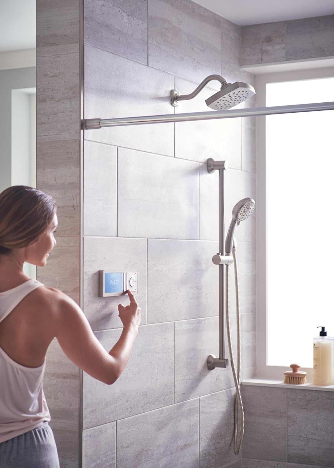 Moen 3669EPORB Handheld Showerhead with 69-Inch-Long Hose Featuring 30-Inch Slide Bar, Oil-Rubbed Bronze - Shower Arms And Slide Bars - 
