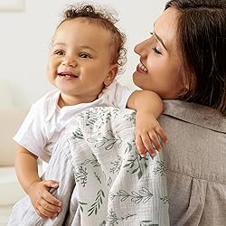 Muslin Swaddle Blankets for Newborn, 3 Pack