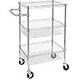 Honey-Can-Do 3 Shelf Chrome Storage Cart CRT-01451 Chrome