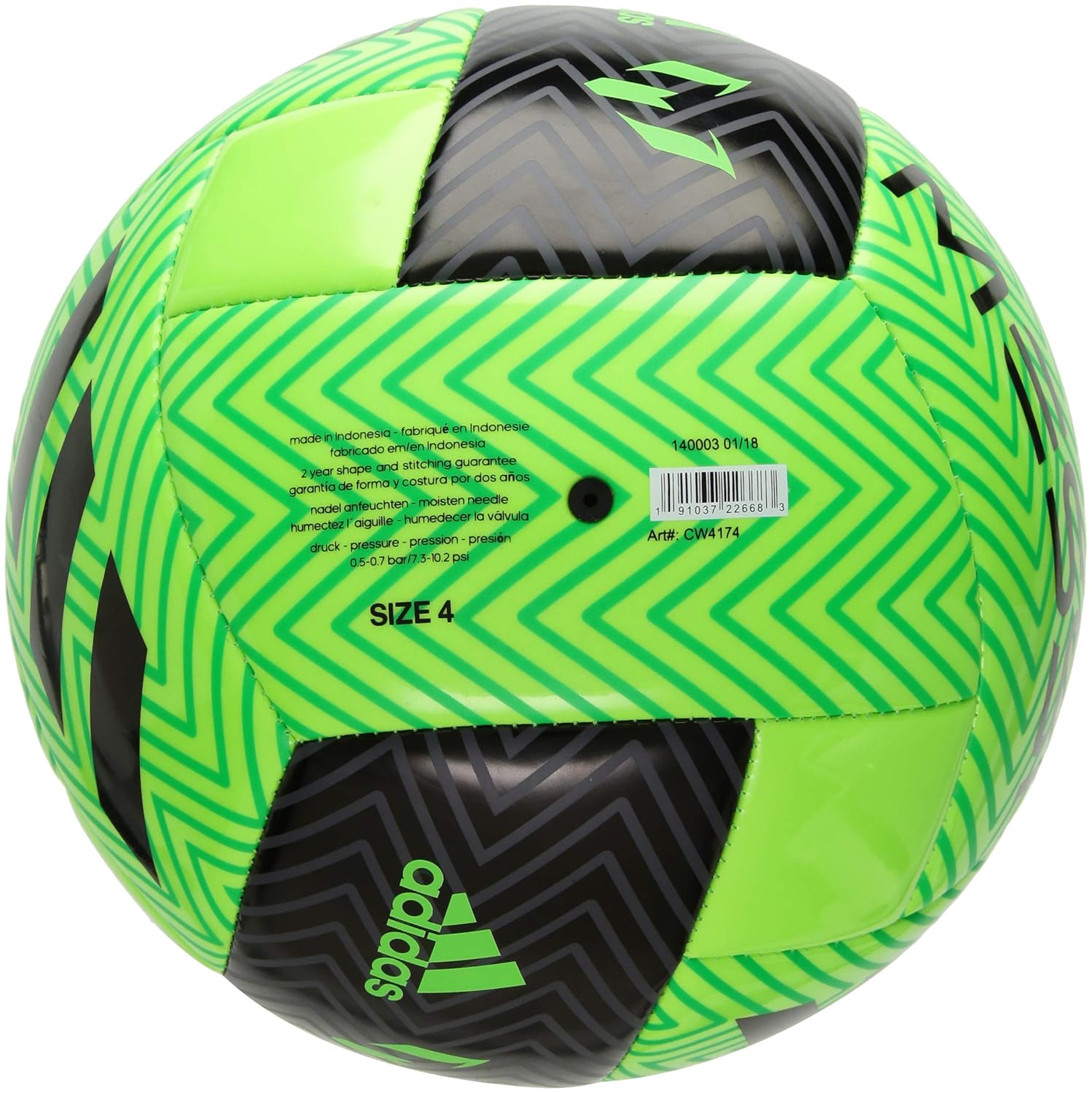 adidas messi soccer ball size 4