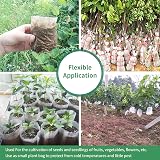KINGLAKE 200 Pcs Biodegradable Plant Seedling Bags with 100 Labels view 6