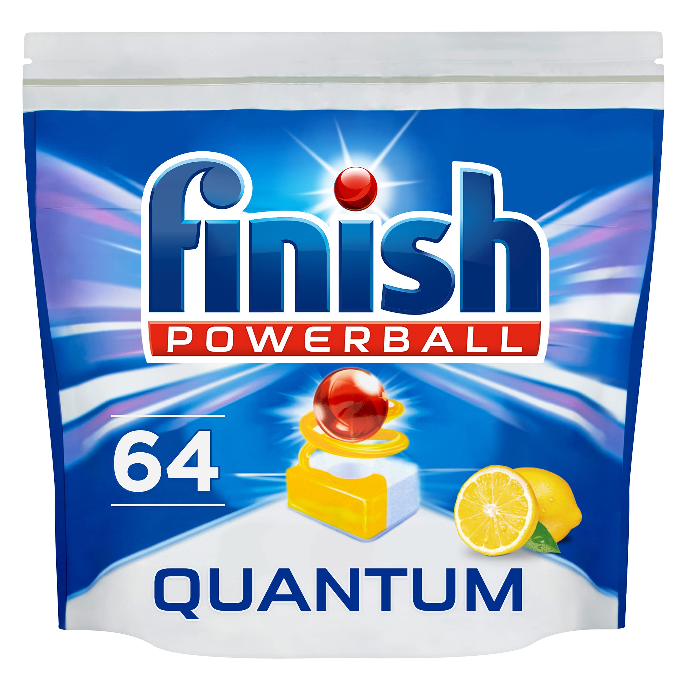 Finish Powerball Quantum Lemon Sparkle Dishwasher