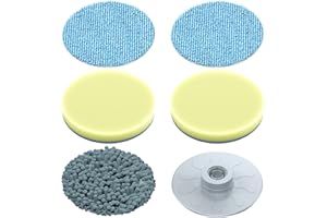 LABIGO Brush Head 5 Pack, Replaceable Brush Heads for Spin Scrubber, Cordless Spin Scrubber for Bathroom Floor Car Tile
