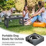 Aystkniet Raised Dog Bowls with Stand, 5-Height Adjustable 8–35 cm view 7