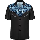 SightYoung Men Mardi Gras Shirts,Mardi Gras Button Down Shirts,St.Patricks Day Shirt,Hawaiian Holiday Shirt