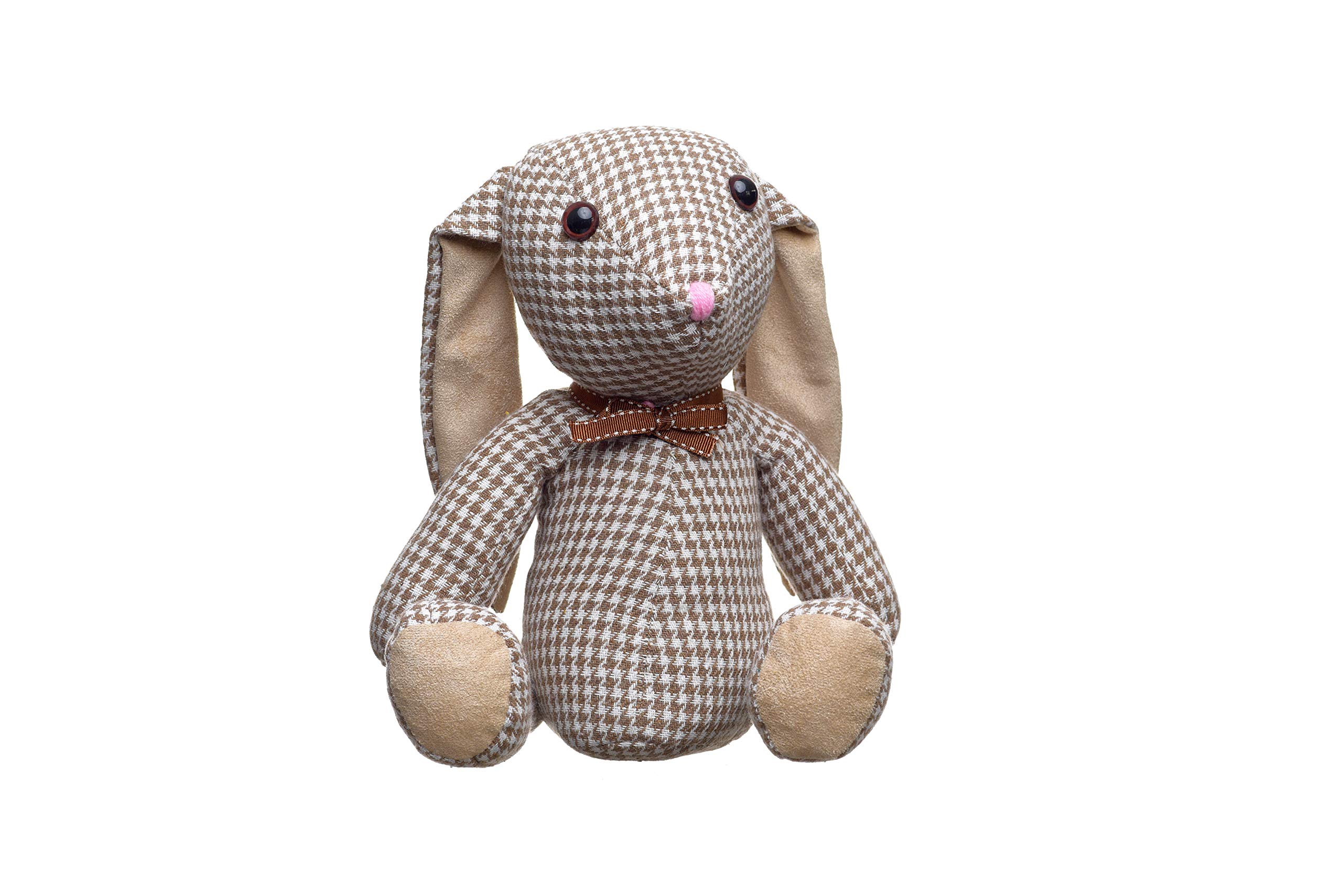 Heitmann Deco Door Stop - Rabbit - Animal - Fabric Window Stopper - Decorative - Living Room - Brown - Approx. 19 x 19 x 25 cm