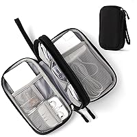 Electronic Organizer Pouch Bag, 3 Compartments Travel Cable Organizer Bag Pouch Portable Electronic Phone Accessories Storage